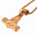 New Men's Stainless Steel Jewelry Personality Thor's Hammer Charms Necklace Pendants